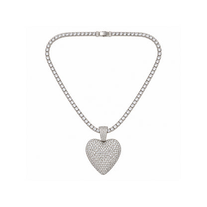 Ladies Bling Flash Out Chain RT1-301 S — SILVER