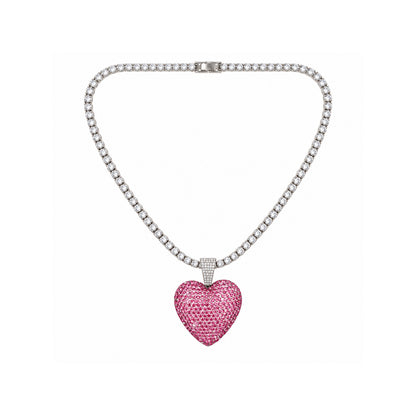Ladies Bling Flash Out Chain RT1-301 SP — SILVER/PINK