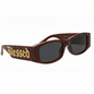 Sunglasses with 'Blessed' text on a white background