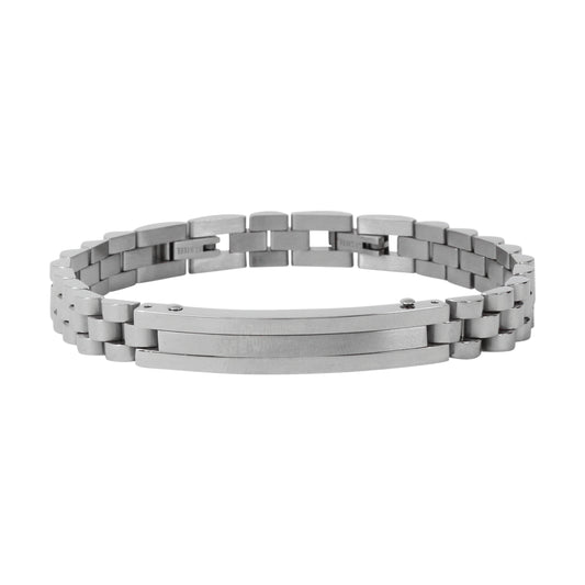 8mm Stainless Steel Id Bracelet - SBR-371