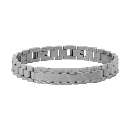 10mm Stainless Steel Id Bracelet - SBR-374