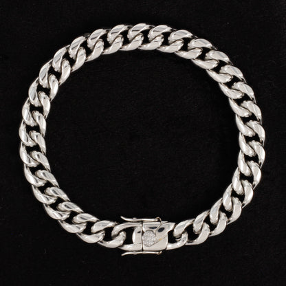 10mm Solid Cuban Bracelet - SCH-810-B