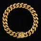 12mm Solid Cuban Bracelet - SCH-812-B