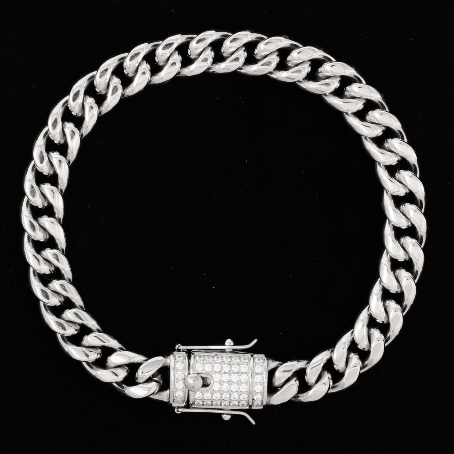 10mm Solid Cuban Bracelet - SCH-820-B