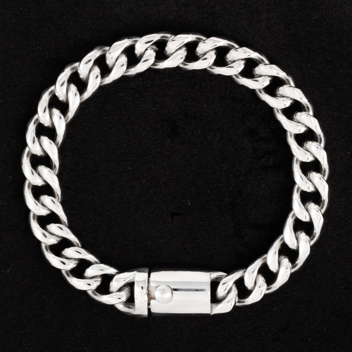 10mm Solid Cuban Bracelet - SCH-903-B**