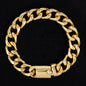 14mm Solid Cuban Bracelet - SCH-905-B**