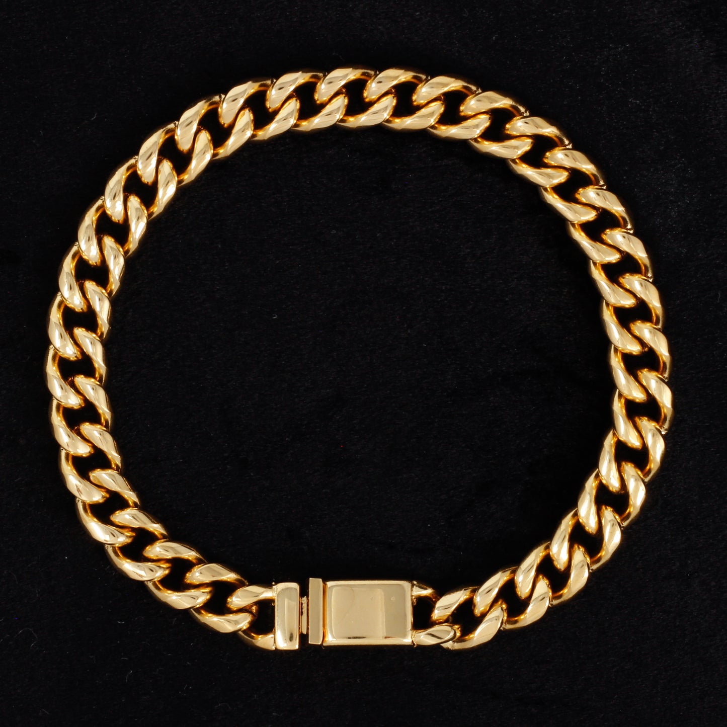 8mm Solid Cuban Bracelet - SCH-912-B**