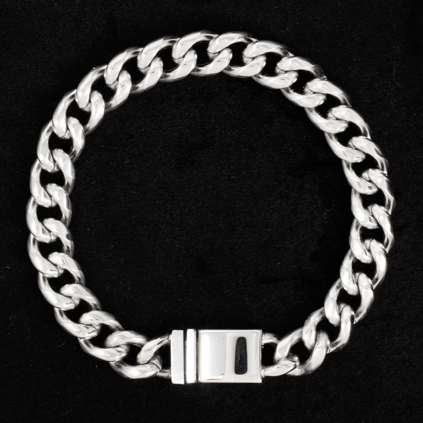 8mm Solid Cuban Bracelet - SCH-912-B**