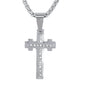 Mini Cross Necklace with 2.5mm Round Box Chain 24" - SCP-001
