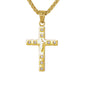 Mini Cross Necklace with 2.5mm Round Box Chain 24" - SCP-003