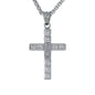 Mini Cross Necklace with 2.5mm Round Box Chain 24" - SCP-003