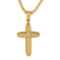 Mini Cross Necklace with 2.5mm Round Box Chain 24" - SCP-005