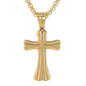 Mini Cross Necklace with 2.5mm Round Box Chain 24" - SCP-007