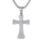 Mini Cross Necklace with 2.5mm Round Box Chain 24" - SCP-007