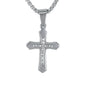 Mini Cross Necklace with 2.5mm Round Box Chain 24" - SCP-008