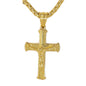 Mini Crucifix Necklace with 2.5mm Round Box Chain 24" - SCP-009