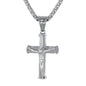 Mini Crucifix Necklace with 2.5mm Round Box Chain 24" - SCP-009