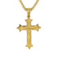Mini Crucifix Necklace with 2.5mm Round Box Chain 24" - SCP-013