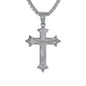 Mini Crucifix Necklace with 2.5mm Round Box Chain 24" - SCP-013