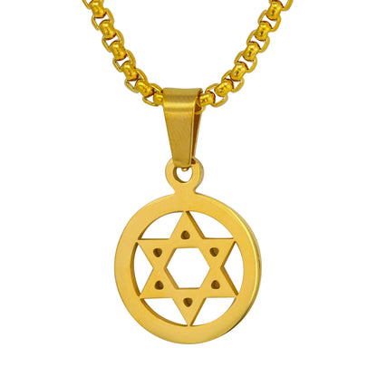 Mini Star Necklace with 2.5mm Round Box Chain 24" - SCP-020**