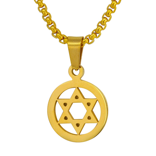 Mini Star Necklace with 2.5mm Round Box Chain 24" - SCP-020**