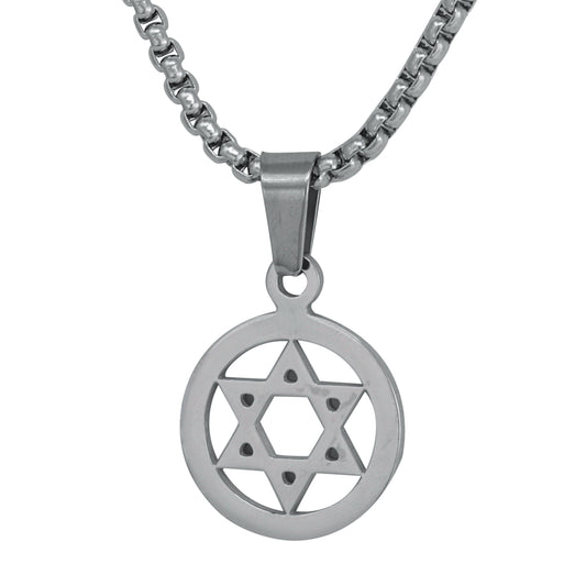 Mini Star Necklace with 2.5mm Round Box Chain 24" - SCP-020**