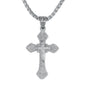 Mini Cross Necklace with 2.5mm Round Box Chain 24" - SCP-034