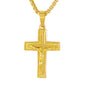 Mini Cross Necklace with 2.5mm Round Box Chain 24" - SCP-035