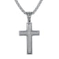 Mini Cross Necklace with 2.5mm Round Box Chain 24" - SCP-039