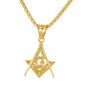 Mini Free Mason Necklace with 2.5mm Round Box Chain 24" - SCP-040