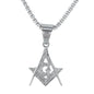 Mini Free Mason Necklace with 2.5mm Round Box Chain 24" - SCP-040