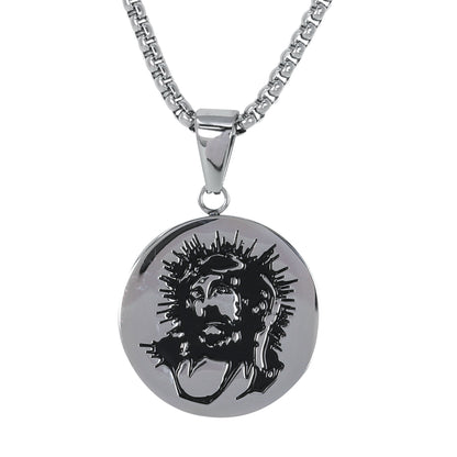 Mini Jesus Necklace with 2.5mm Round Box Chain 24" - SCP-043**