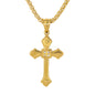 Mini Cross Necklace with 2.5mm Round Box Chain 24" - SCP-044