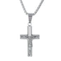 Mini Crucifix Necklace with 2.5mm Round Box Chain 24" - SCP-051**