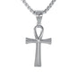 Mini Cross Necklace with 2.5mm Round Box Chain 24" - SCP-056