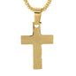 Mini Cross Necklace with 2.5mm Round Box Chain 24" - SCP-059