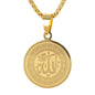 Mini Islamic Necklace with 2.5mm Round Box Chain 24" - SCP-062**