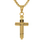 Mini Cross Necklace with 2.5mm Round Box Chain 24" - SCP-066