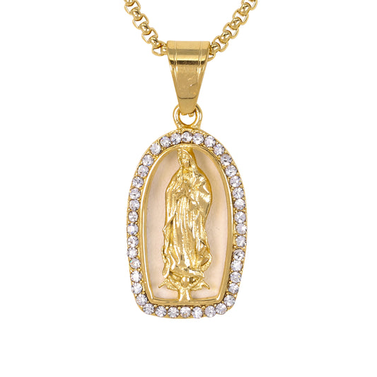 Mini Jesus Necklace with 2.5mm Round Box Chain 24" - SCP-073