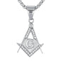 Mini Free Mason Necklace with 2.5mm Round Box Chain 24" - SCP-074