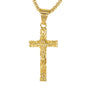Mini Crucifix Necklace with 2.5mm Round Box Chain 24" - SCP-078**
