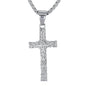 Mini Crucifix Necklace with 2.5mm Round Box Chain 24" - SCP-078**