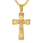 Mini Crucifix Necklace with 2.5mm Round Box Chain 24" - SCP-083