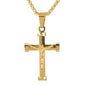 Mini Crucifix Necklace with 2.5mm Round Box Chain 24" - SCP-085