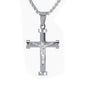 Mini Crucifix Necklace with 2.5mm Round Box Chain 24" - SCP-085