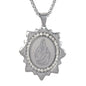 Medium Jesus Necklace with 3mm Round Box Chain 24" - SCP-114**