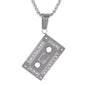 Medium Music Necklace with 3mm Round Box Chain 24" - SCP-123**