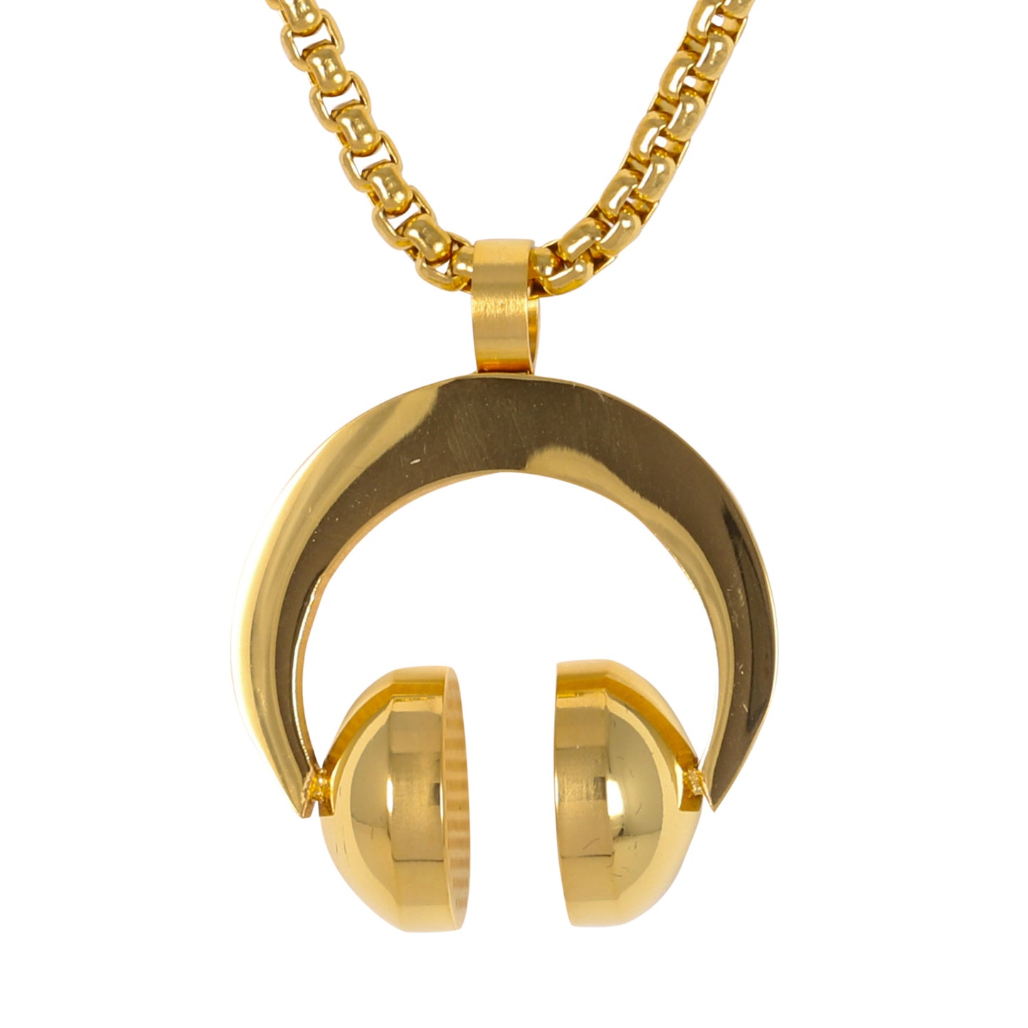 Medium Music Necklace with 3mm Round Box Chain 24" - SCP-127**