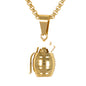 Medium Bomb Necklace with 3mm Round Box Chain 24" - SCP-154**
