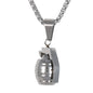 Medium Bomb Necklace with 3mm Round Box Chain 24" - SCP-154**